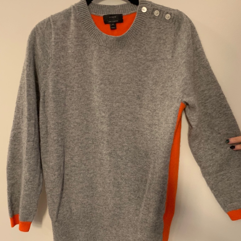 J.Crew Color Block Elbow Pad Sweater